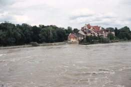 Trochu velký Dunaj v Regensburgu